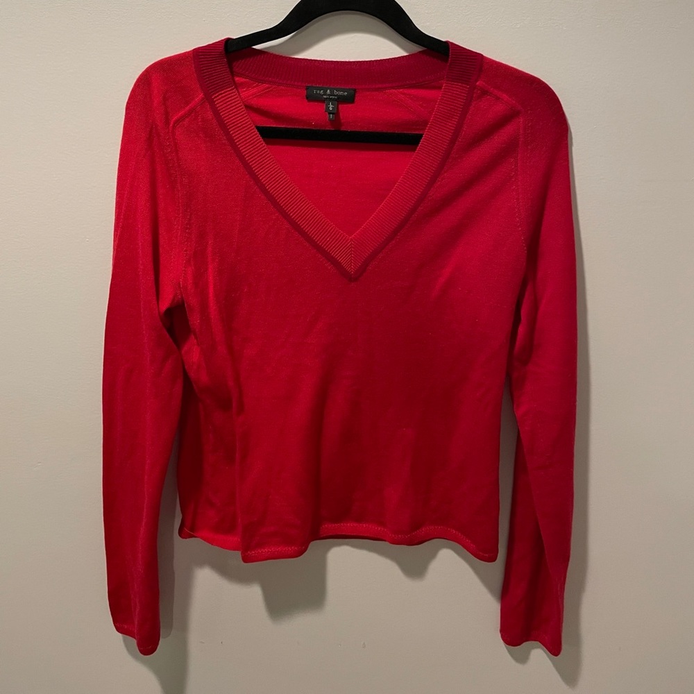 Rag & bone red/pink sweater